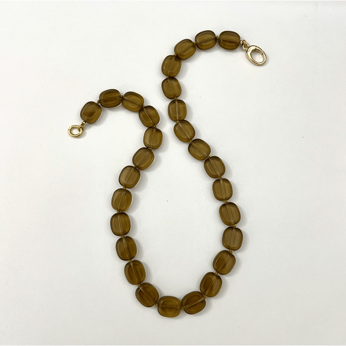 Sardine France Studio Stefanie Necklace Brown/Gold Accessories Parts and Labour Hood River Oregon Clothing Store