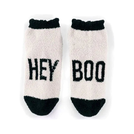 Shiraleah Hey Boo Home Socks One Size / Taupe Accessories Parts and Labour Hood River Oregon Clothing Store