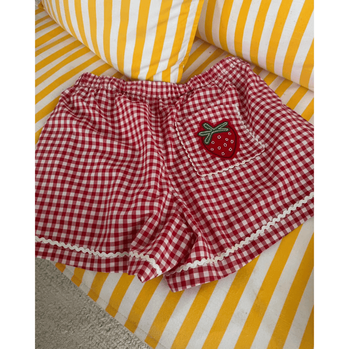 Sissel Edelbo Bobbie Shorts Red Checks / S/M Bottoms Parts and Labour Hood River Oregon Clothing Store