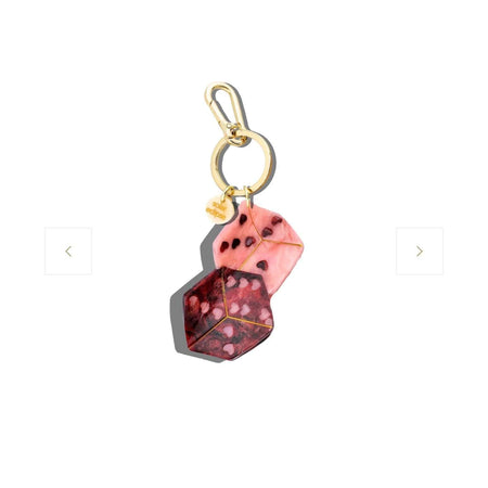 Solar Eclipse Hand-painted Lucky Dice Bag Charm + Keychain | Eco-Friendly Accessories Parts and Labour Hood River Oregon Clothing Store