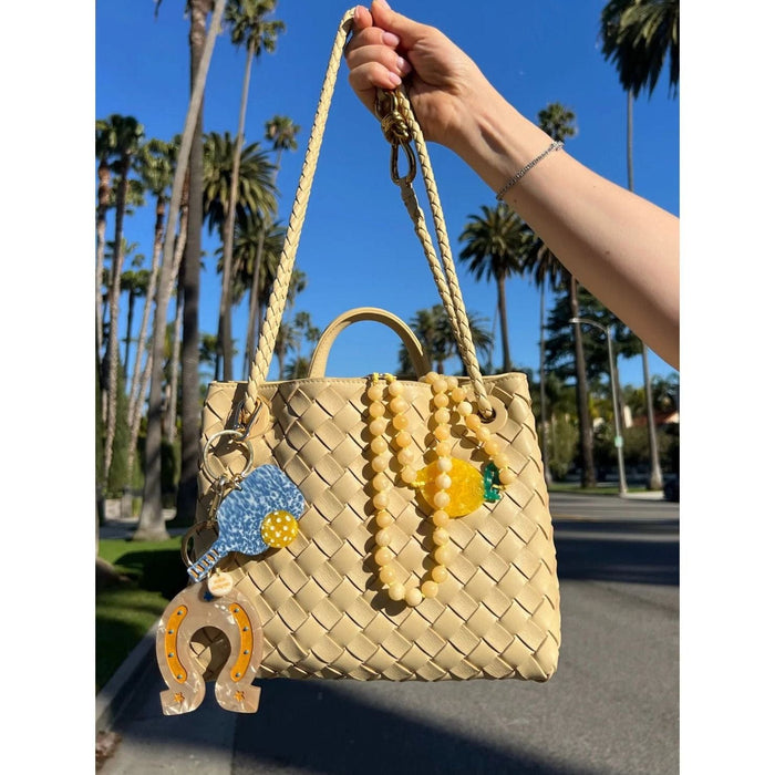 Solar Eclipse Hand-painted Pickleball Bag Charm + Keychain | Eco-Friendly Accessories Parts and Labour Hood River Oregon Clothing Store