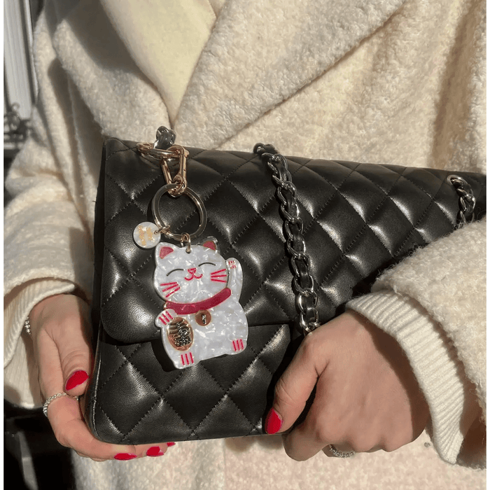 Solar Eclipse Handmade Lucky Cat Bag Charm Accessories Parts and Labour Hood River Oregon Clothing Store