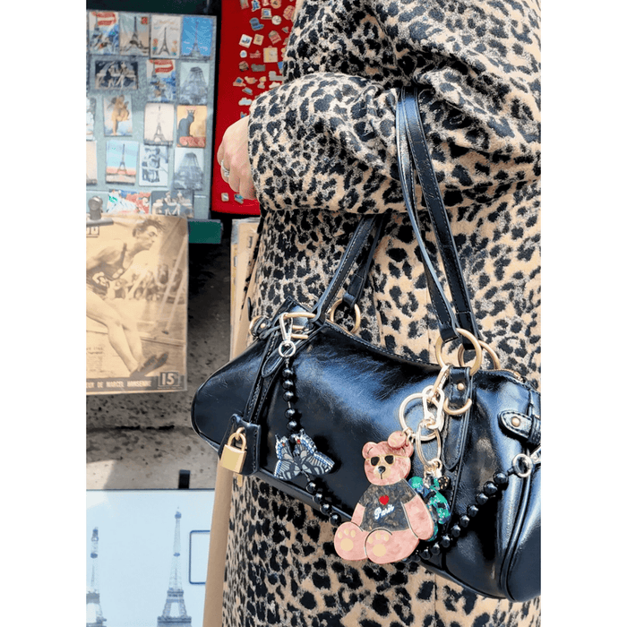 Solar Eclipse Handmade Paris Teddy Bear Bag Charm Accessories Parts and Labour Hood River Oregon Clothing Store