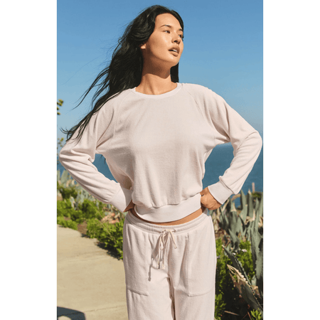 Sundry Raglan Sport Crew Sweatshirt Oyster / XS Sweaters Parts and Labour Hood River Oregon Clothing Store