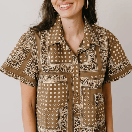 Sunshine Tienda Getaway Dress Olive Bandana / XS Dresses Parts and Labour Hood River Oregon Clothing Store