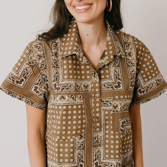 Sunshine Tienda Getaway Dress Olive Bandana / XS Dresses Parts and Labour Hood River Oregon Clothing Store