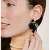 Sunshine Tienda Marbled Tortoise Heart Dangle Earrings Accessories Parts and Labour Hood River Oregon Clothing Store