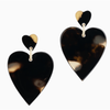 Sunshine Tienda Marbled Tortoise Heart Dangle Earrings Accessories Parts and Labour Hood River Oregon Clothing Store