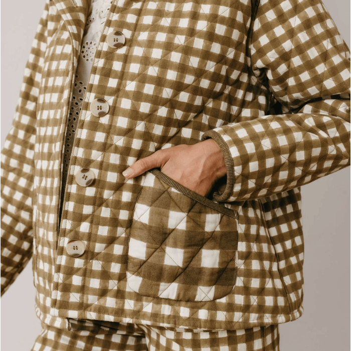 Sunshine Tienda Painted Gingham Barn Jacket Coats & Jackets Parts and Labour Hood River Oregon Clothing Store
