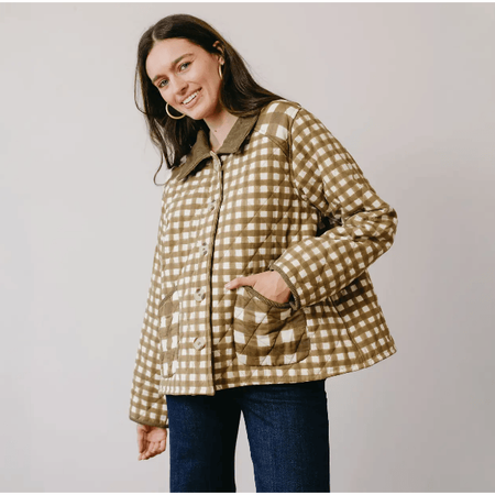Sunshine Tienda Painted Gingham Barn Jacket XS Coats & Jackets Parts and Labour Hood River Oregon Clothing Store