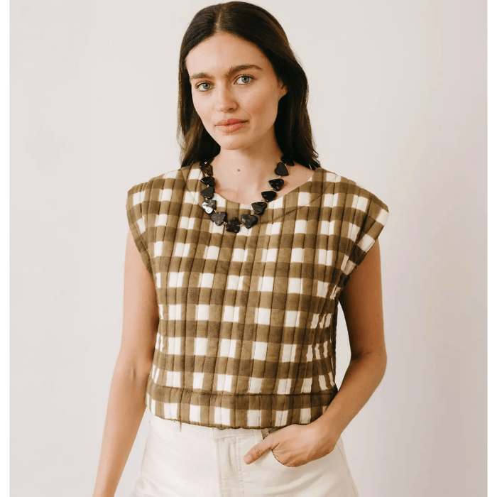 Sunshine Tienda Quilted Greta Top Shirts & Tops Parts and Labour Hood River Oregon Clothing Store
