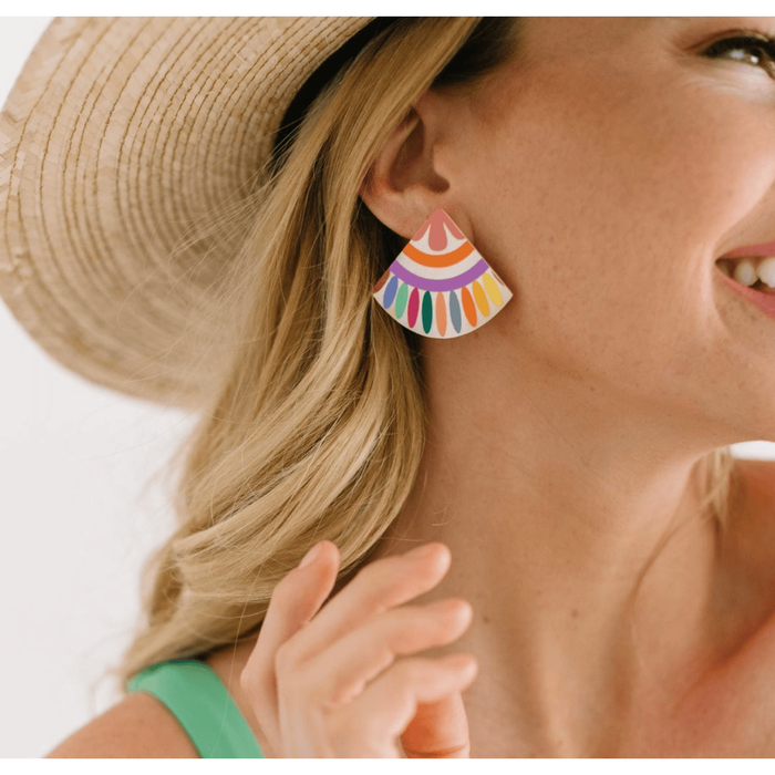 Sunshine Tienda Rainbow Tile Earrings Accessories Parts and Labour Hood River Oregon Clothing Store