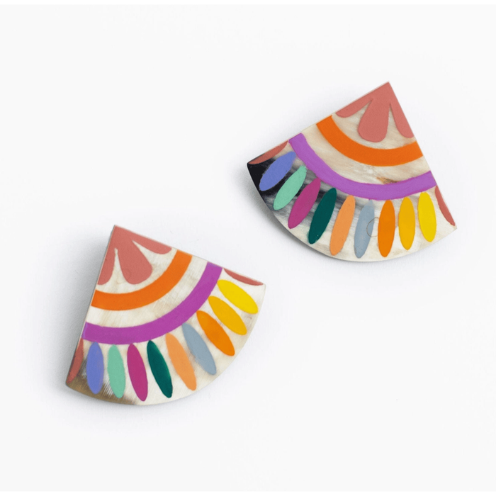 Sunshine Tienda Rainbow Tile Earrings Accessories Parts and Labour Hood River Oregon Clothing Store