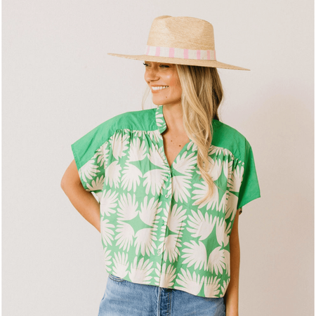 Sunshine Tienda Savannah Top Viridian Tile / XS Shirts & Tops Parts and Labour Hood River Oregon Clothing Store