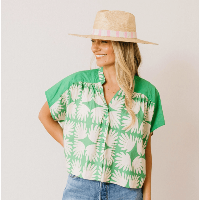 Sunshine Tienda Savannah Top Viridian Tile / XS Shirts & Tops Parts and Labour Hood River Oregon Clothing Store