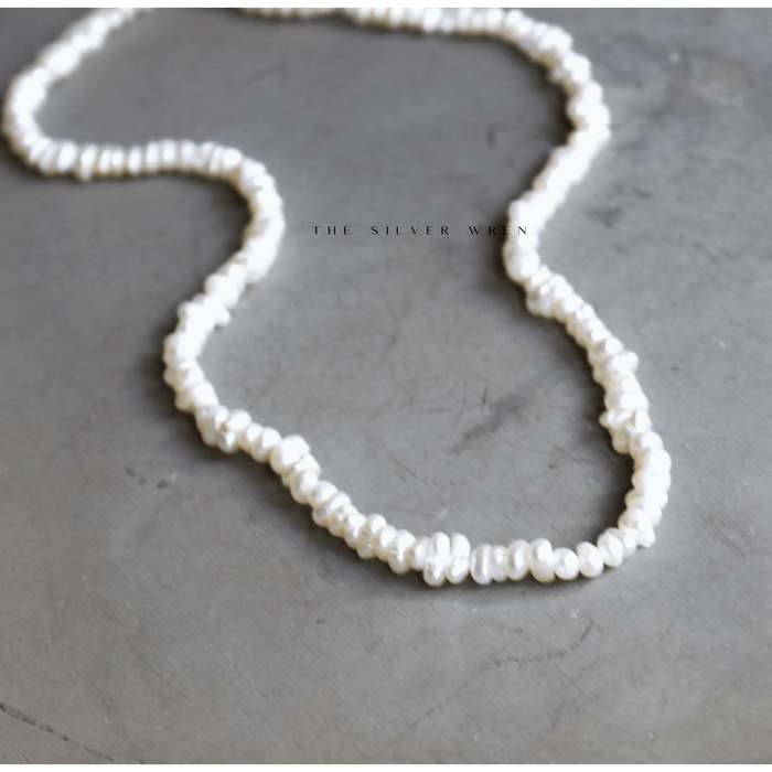 The Silver Wren Bexley Beaded Pearl Necklace Accessories Parts and Labour Hood River Oregon Clothing Store