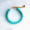 The Silver Wren Candy Stone Beaded Bracelet Aqua Accessories Parts and Labour Hood River Oregon Clothing Store