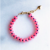 The Silver Wren Candy Stone Beaded Bracelet Dark Pink Accessories Parts and Labour Hood River Oregon Clothing Store