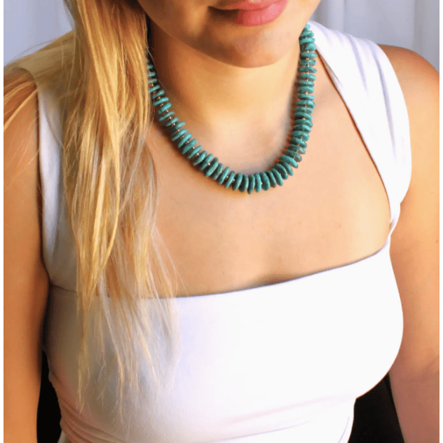 The Silver Wren Canyon Water Turquoise Necklace Accessories Parts and Labour Hood River Oregon Clothing Store