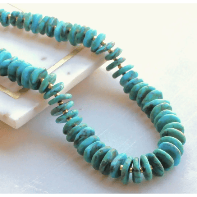 The Silver Wren Canyon Water Turquoise Necklace Accessories Parts and Labour Hood River Oregon Clothing Store