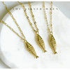 The Silver Wren Gold Fish Pendant Necklace Accessories Parts and Labour Hood River Oregon Clothing Store