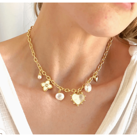 The Silver Wren Pearl Charm Necklace, Coastal Cowgirl Accessories Parts and Labour Hood River Oregon Clothing Store