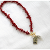 The Silver Wren Red Coral & Fish Beaded Necklace Accessories Parts and Labour Hood River Oregon Clothing Store