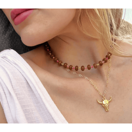 The Silver Wren Saddle Stone Candy Necklace Accessories Parts and Labour Hood River Oregon Clothing Store