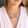 The Silver Wren Stone Heart Multi Charm Necklace Accessories Parts and Labour Hood River Oregon Clothing Store