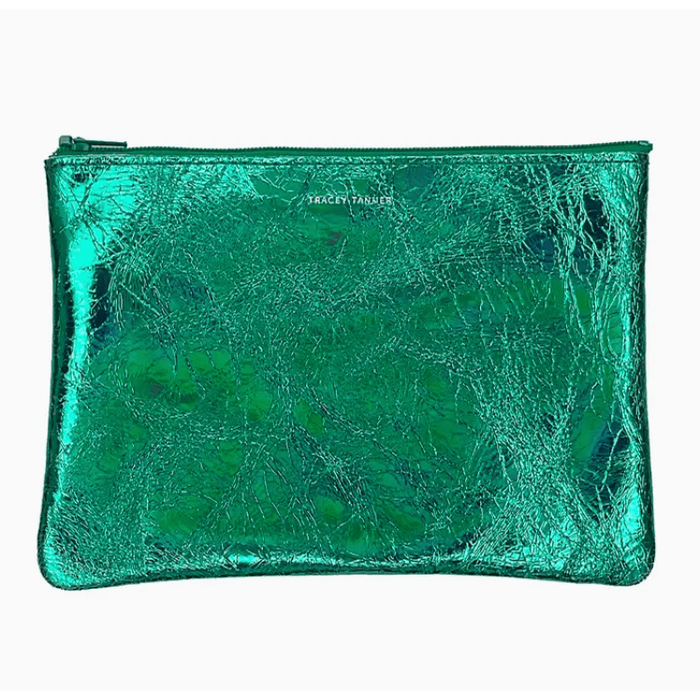 Tracey Tanner Medium Zip Pouch Hologram Jade Accessories Parts and Labour Hood River Oregon Clothing Store