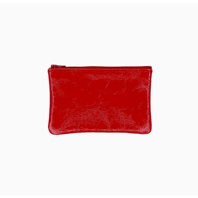 Tracey Tanner Small Zip Pouch Candy Patent Vermillion Accessories Parts and Labour Hood River Oregon Clothing Store