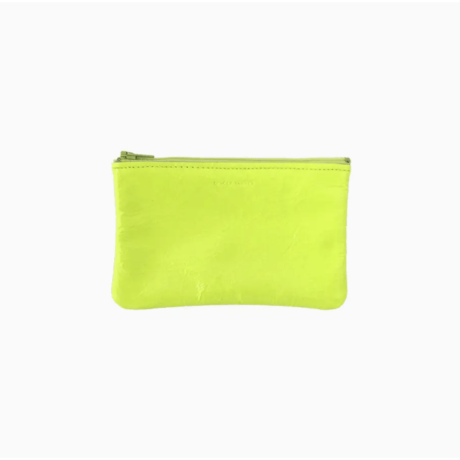 Tracey Tanner Small Zip Pouch Fluoro Yellow Accessories Parts and Labour Hood River Oregon Clothing Store