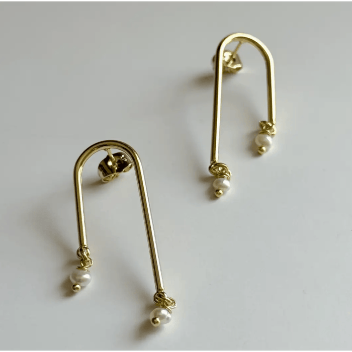 Tramps + Thieves Amelie Pearl Drop Earrings Accessories Parts and Labour Hood River Oregon Clothing Store