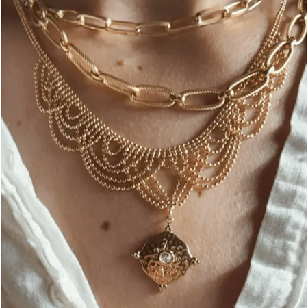 Tramps + Thieves Golden Daze Necklace Jewelry Parts and Labour Hood River Oregon Clothing Store