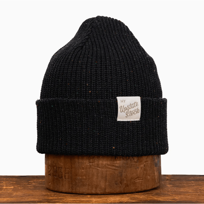 Upstate Stock Upcycled Cotton Watchcap Blackout Accessories Parts and Labour Hood River Oregon Clothing Store