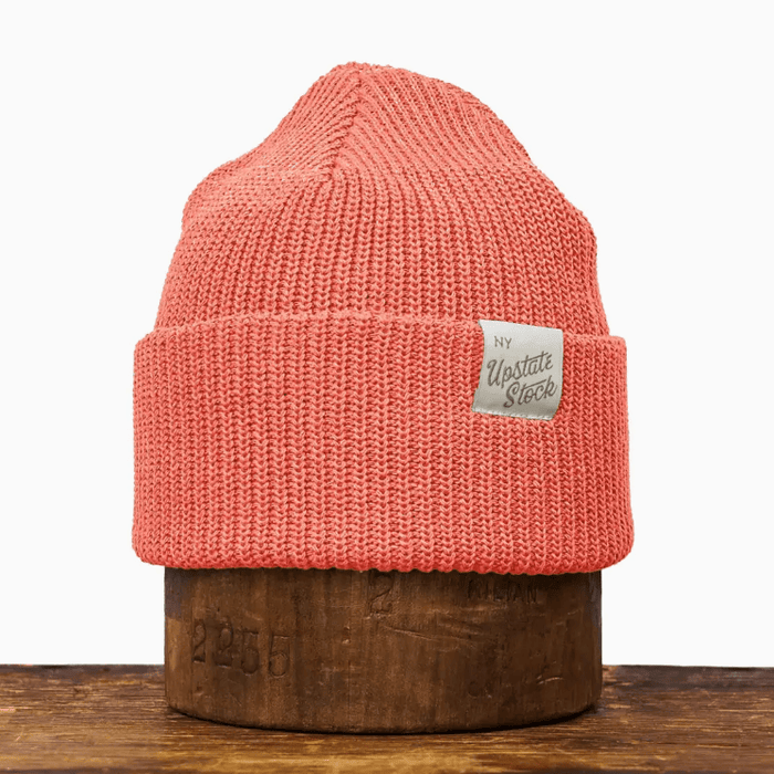 Upstate Stock Upcycled Cotton Watchcap Coral Accessories Parts and Labour Hood River Oregon Clothing Store