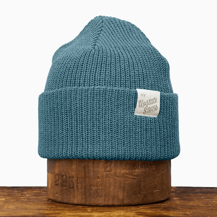 Upstate Stock Upcycled Cotton Watchcap Seafoam Accessories Parts and Labour Hood River Oregon Clothing Store
