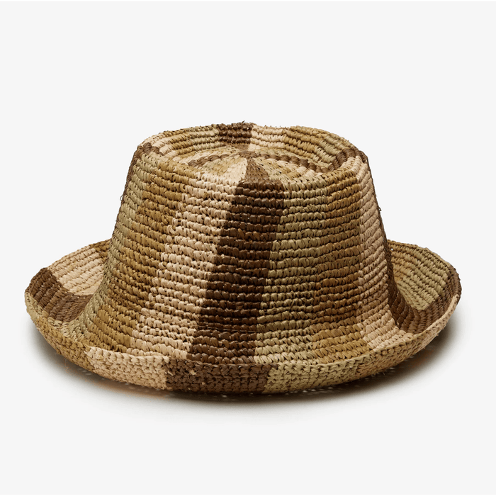 Wyeth Bailey Raffia Bucket Natural Camel Chocolate Accessories Parts and Labour Hood River Oregon Clothing Store
