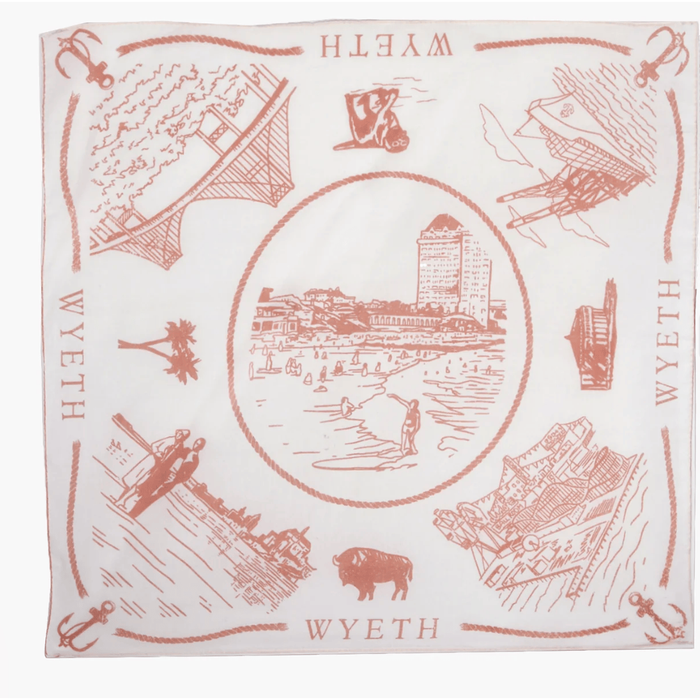 Wyeth Cotton Bandana Cream Accessories Parts and Labour Hood River Oregon Clothing Store