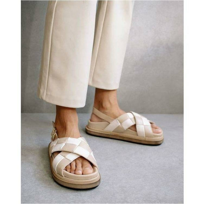 Alohas Marshmallow Scacchi - 2 Colors Stone Beige Ivory / 36 Shoes Parts and Labour Hood River Oregon Clothing Store