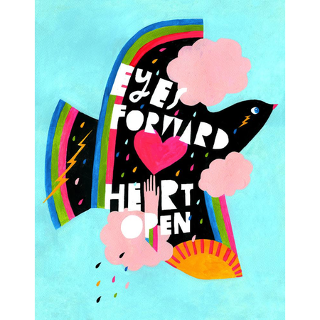 Lisa Congdon Copy of Lisa Congdon - EYES FORWARD - ART PRINT 11x14 Posters, Prints, & Visual Artwork Parts and Labour Hood River Oregon Clothing Store
