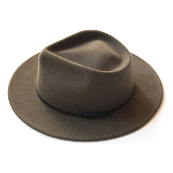Yellow 108 Eastwood Fedora in Olive Accessories Parts and Labour Hood River Oregon Clothing Store