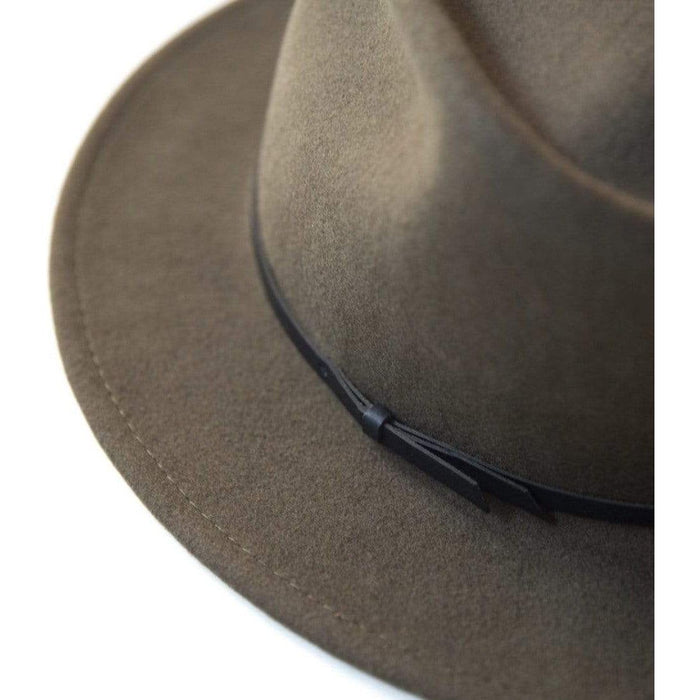 Yellow 108 Eastwood Fedora in Olive Accessories Parts and Labour Hood River Oregon Clothing Store